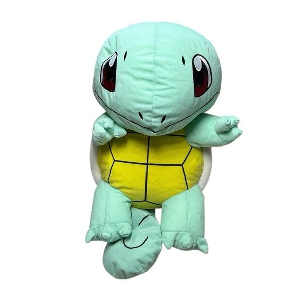 Pokemon Squirtle Large Plush Foam Bean Stuffed Animal Toy Factory Nintendo 2017 - Picture 1 of 9